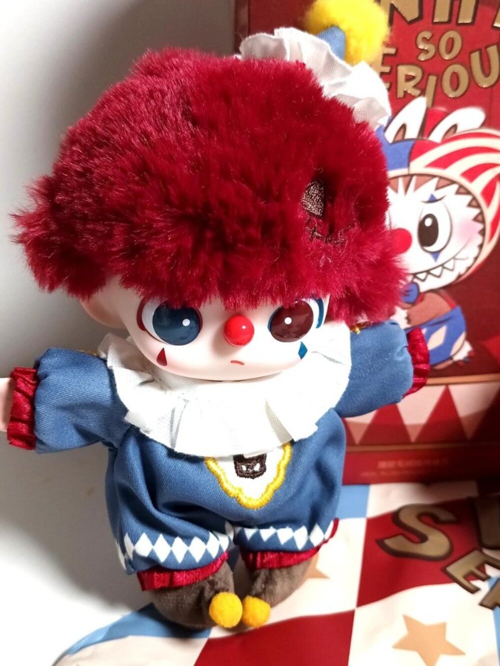 Pop Mart Dimoo Flame Clown Plush Pendant Why So Serious Series Confirmed - Picture 7 of 8